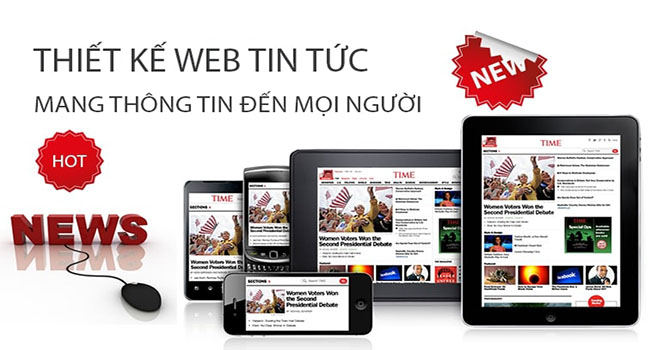 Thiết kế website tin tức chuyên nghiệp